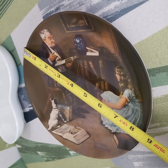P1c - Knowles Norman Rockwell Plate "The Storyteller" 1984 LE Collector's Plate - Picture 4 of 8